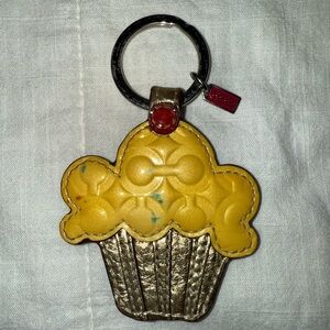 Y2K Vintage Coach Cupcake Keychain Bag Charm